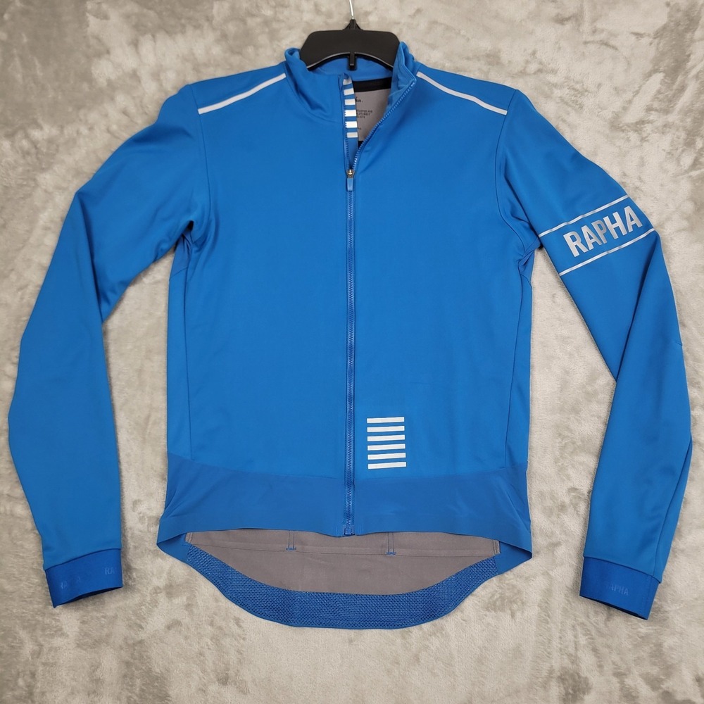 Rapha Pro Team Men's L Blue Long Sleeve GORE-TEX Infinium Windstopper Jersey